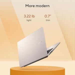 3154DU0bDL._AC_.jpg ASUS Vivobook 14 Laptop, Copilot+ PC, 14” WUXGA 60Hz Display, AMD Ryzen AI 7 350 with XDNA NPU, AMD Radeon Graphics, 16GB RAM, 512GB SSD, Platinum Gold, M1407KA-PS74 : Electronics