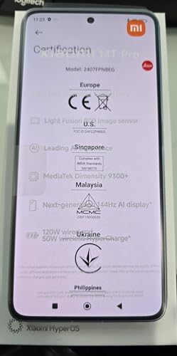 31WyZG21iPL._AC_.jpg Xiaomi 14T Pro Ai 5G (512GB+12GB) Nfc Global Unlocked Worldwide (Tmobile Mint Tello Global) 50MP Triple Pro Leica Camera 6.67" 144Mhz (Titan Blue) : Cell Phones & Accessories