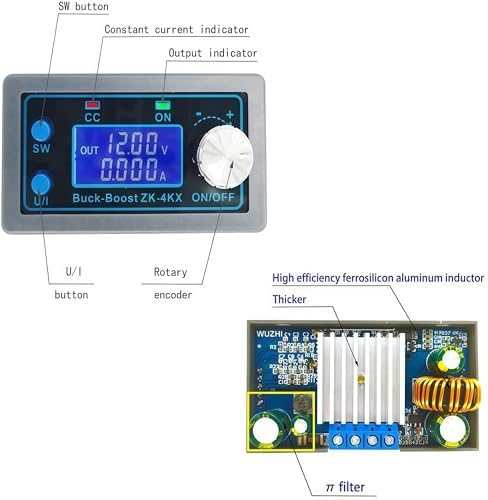 41AwXiOrz8L._AC_.jpg DC DC Buck Boost Converter Variable Voltage Regulator CC CV