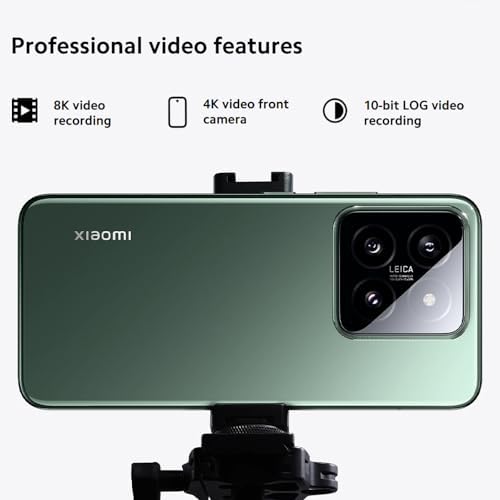 41E7l87fsL._AC_.jpg Xiaomi 14 5G (512GB + 12GB) Global Version Unlocked Worldwide (for Tmobile Mint Tello & Global) 50MP Triple Pro Leica Camera 6.36" 144Mhz (Jade Green) : Cell Phones & Accessories