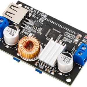 DROK DC Buck Converter Adjustable Voltage Regulator 12V 6V-32V to 1.5-32V 5A, LCD Screen Step Down Converter with USB Port and Protective Case : Electronics
