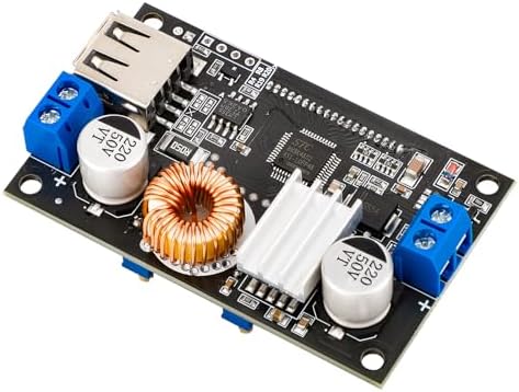 DROK DC Buck Converter Adjustable Voltage Regulator 12V 6V-32V to 1.5-32V 5A, LCD Screen Step Down Converter with USB Port and Protective Case : Electronics