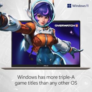 51Bg6ptX3L._AC_.jpg ASUS Vivobook 14 Laptop, Copilot+ PC, 14” WUXGA 60Hz Display, AMD Ryzen AI 7 350 with XDNA NPU, AMD Radeon Graphics, 16GB RAM, 512GB SSD, Platinum Gold, M1407KA-PS74 : Electronics