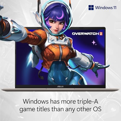 51Bg6ptX3L._AC_.jpg ASUS Vivobook 14 Laptop, Copilot+ PC, 14” WUXGA 60Hz Display, AMD Ryzen AI 7 350 with XDNA NPU, AMD Radeon Graphics, 16GB RAM, 512GB SSD, Platinum Gold, M1407KA-PS74 : Electronics