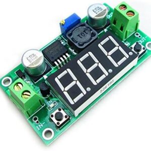 51s-qHpFJUL._AC_.jpg HiLetgo 2pcs LM2596 Adjustable DC-DC Step Down Buck Power Convert Module 4.0-40V Input to 1.25-37V Output with LED Voltmeter Display : Electronics